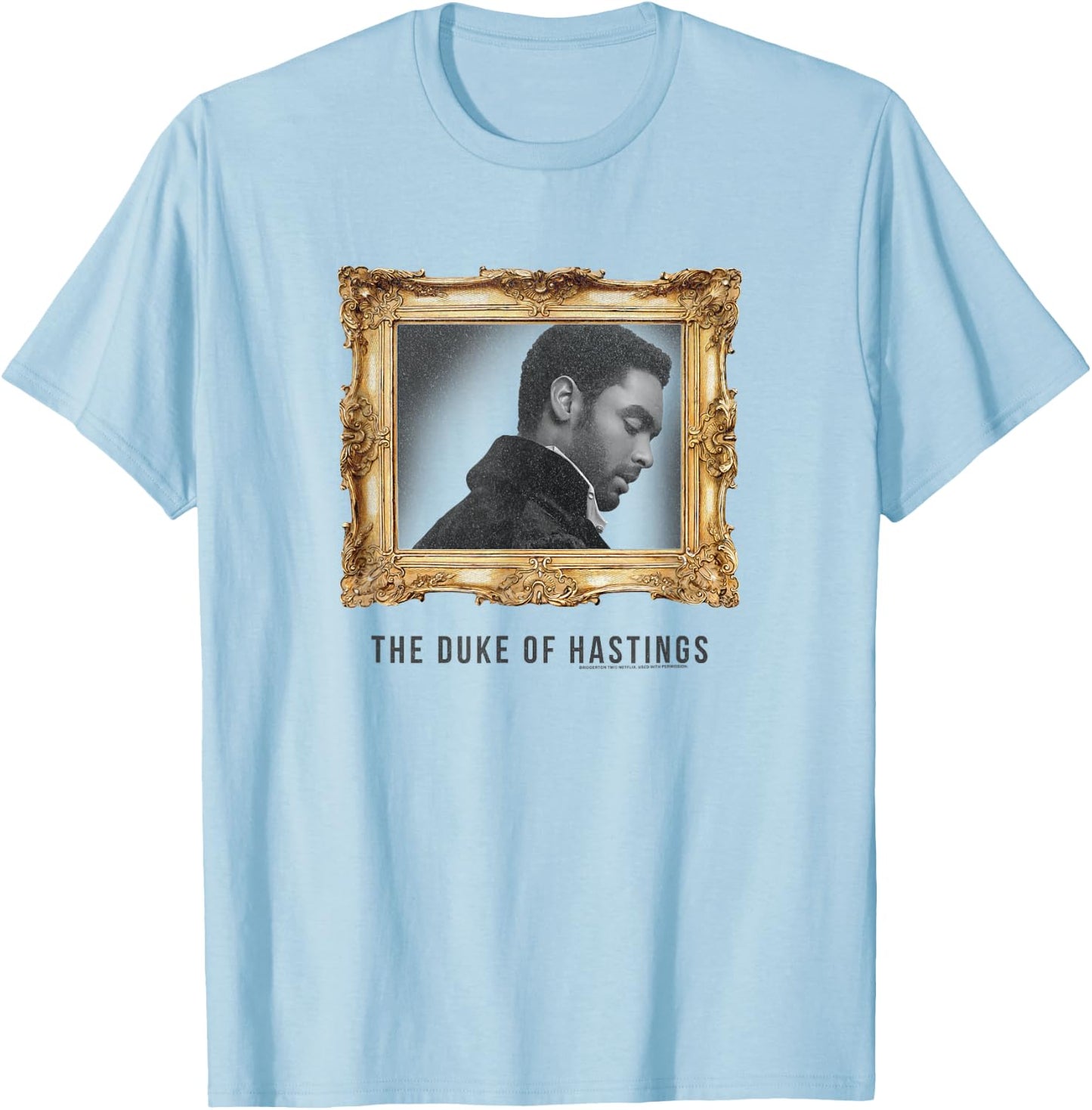 Bridgerton Simon Basset The Duke Of Hastings T-Shirt - T-Shirt | Light Blue