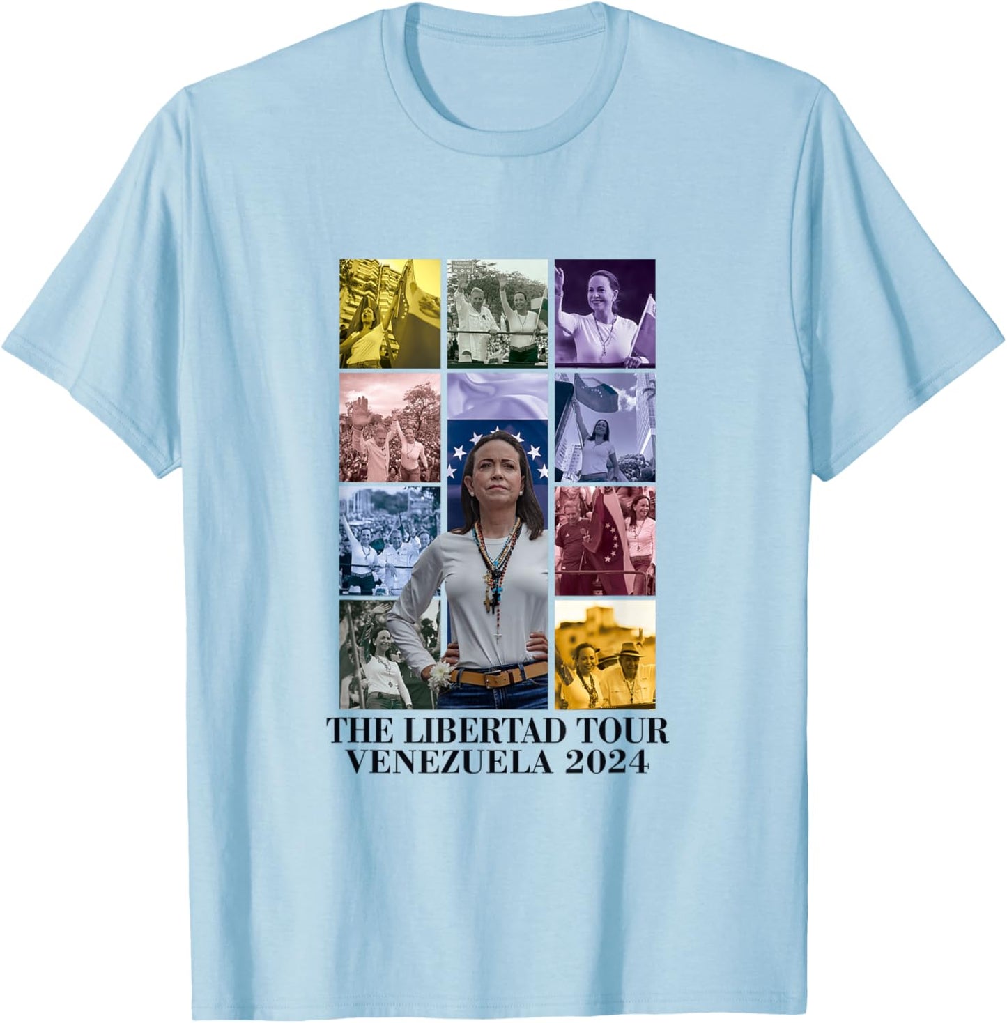 Freedom Venezuela 2024 T-Shirt - T-Shirt | Light Blue