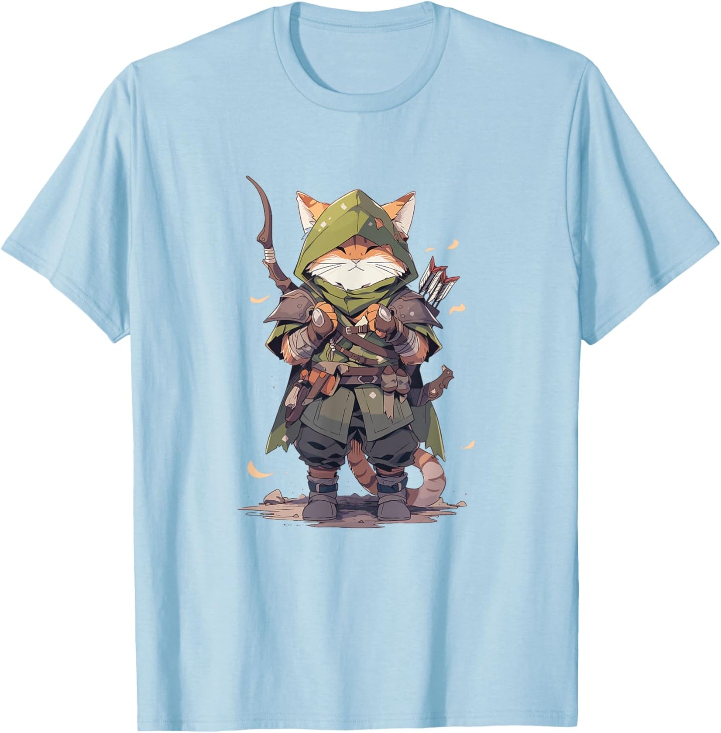Happy Cat Ranger - Fantasy Men Women T-Shirt - T-Shirt | Light Blue