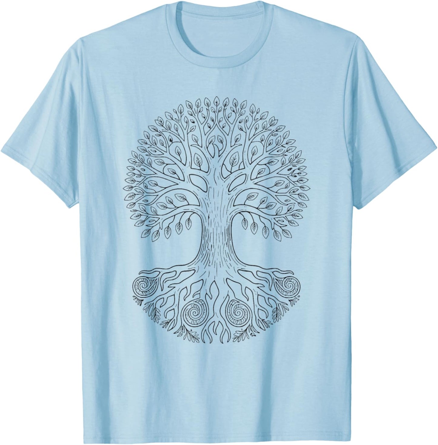 Coloring Tree of Life Coloring Yourself T-Shirt - T-Shirt | Light Blue