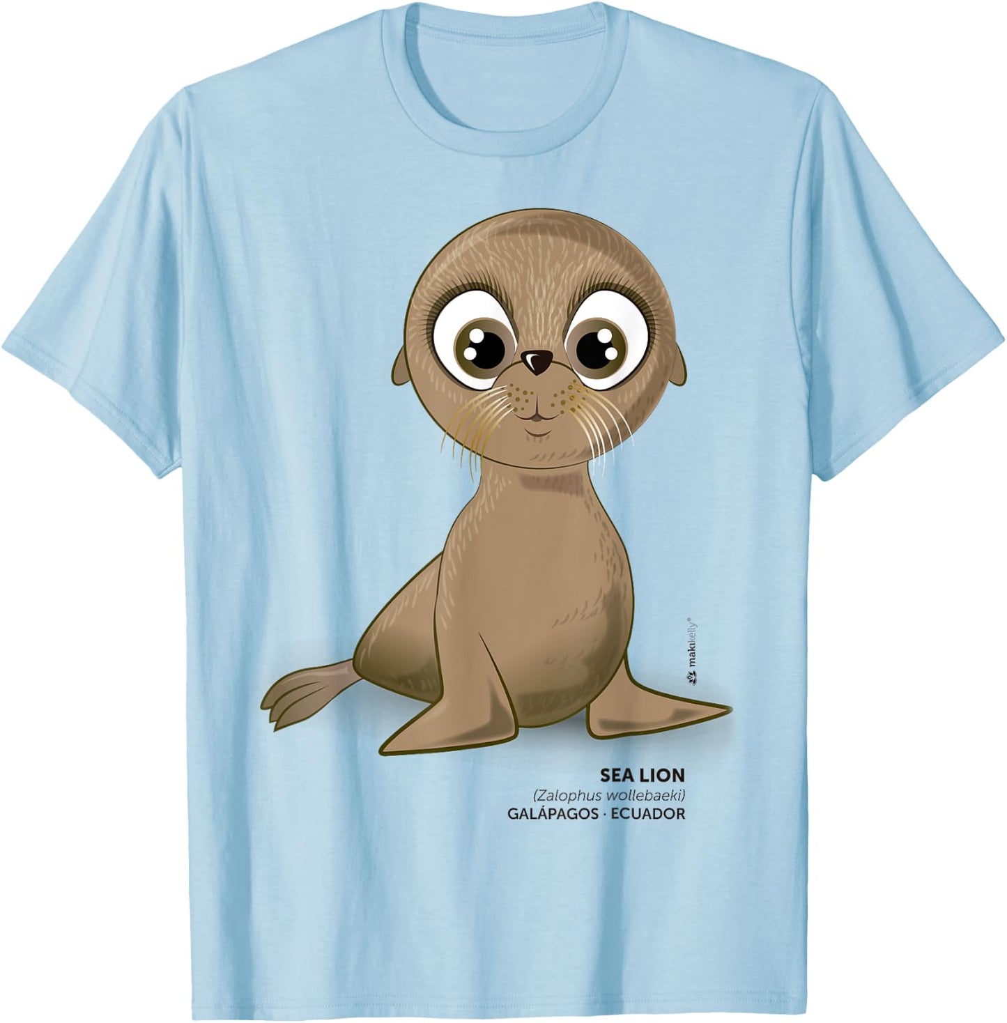 Galapagos Sea Lion T-Shirt - T-Shirt | Light Blue