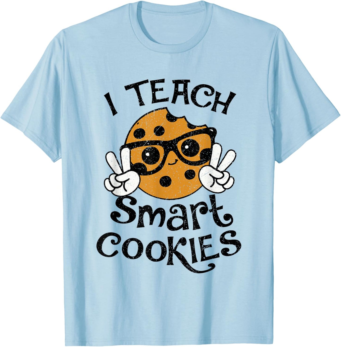 I Teach Smart Cookies Christmas Teacher Teaching Xmas Funny T-Shirt - T-Shirt | Light Blue