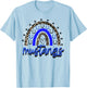 Blue Mustangs School Spirit Mustang Rainbow Mascot T-Shirt - T-Shirt | Light Blue