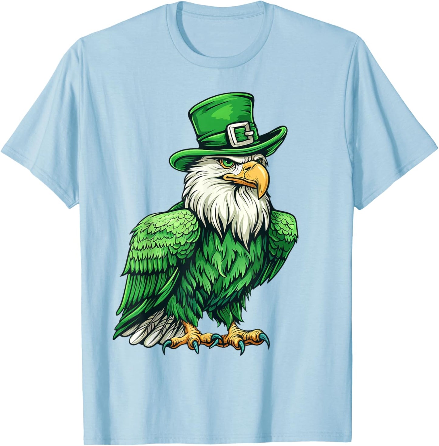 Eagle Shamrock Hat Saint Patricks Day Eagles Women T-Shirt - T-Shirt | Light Blue