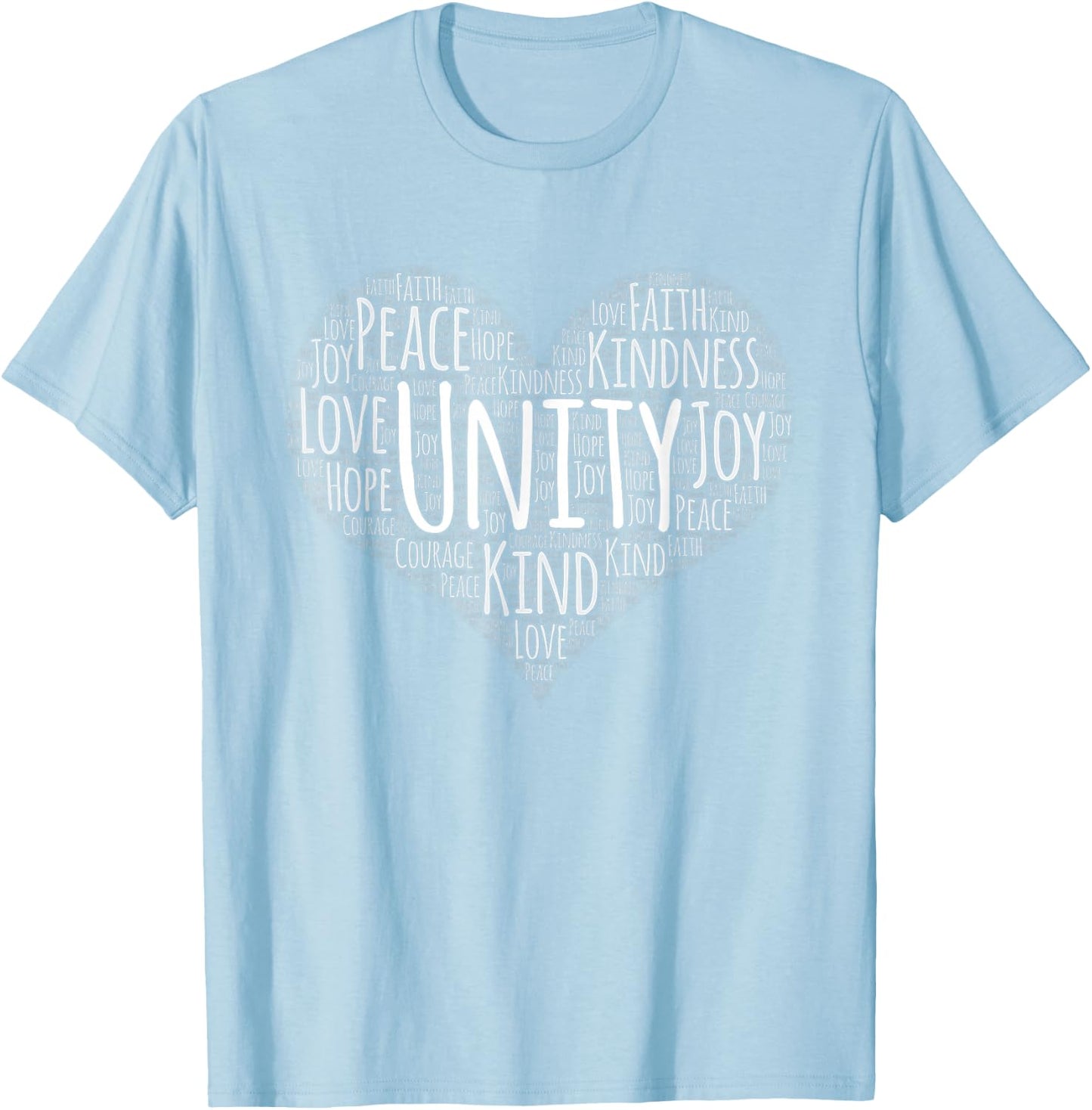 Unity Day Orange Heart Anti Bullying Gift T-Shirt - T-Shirt | Light Blue