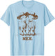 Meh Goat Meme Farm Animal Funny Farmer Animals Lover T-Shirt - T-Shirt | Light Blue