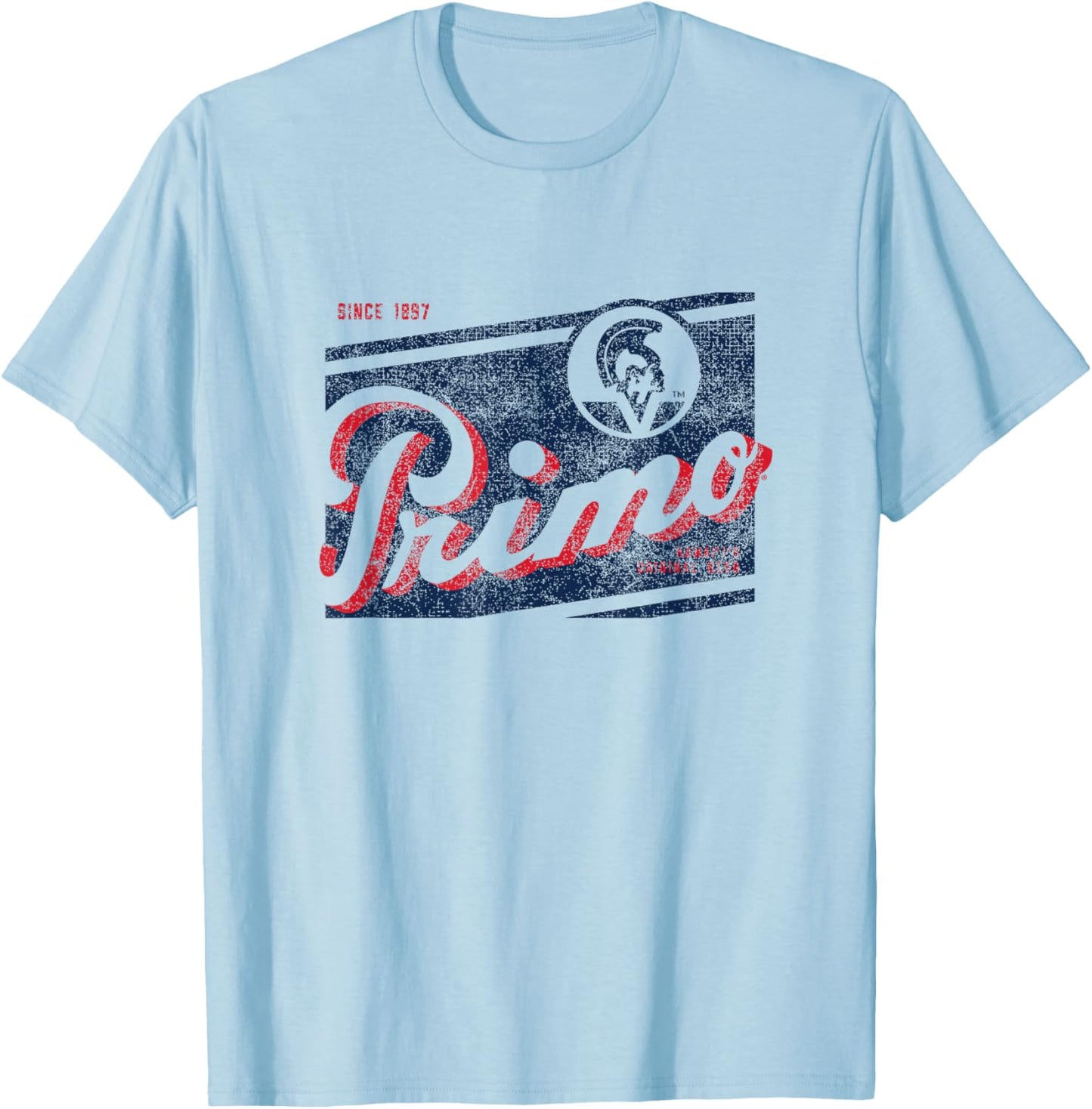 Primo Vintage Style - Logo T-Shirt - T-Shirt | Light Blue