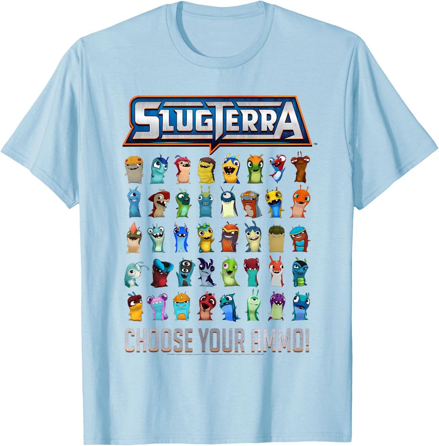Slugterra - Choose Your Ammo T-Shirt - T-Shirt | Light Blue