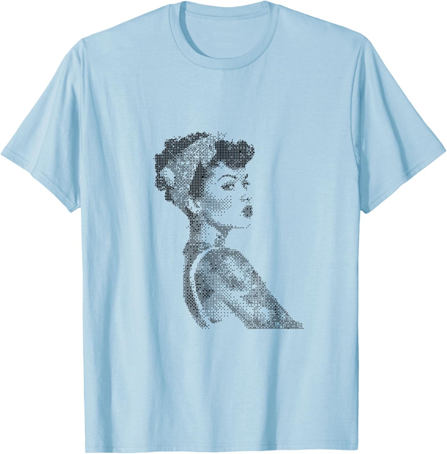 Retro Pin-Up Woman Glamour Art T-Shirt - T-Shirt | Light Blue