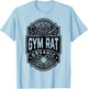 Gym Rat Vintage Whiskey Label Bodybuilding Gym Workout Men T-Shirt - T-Shirt | Light Blue