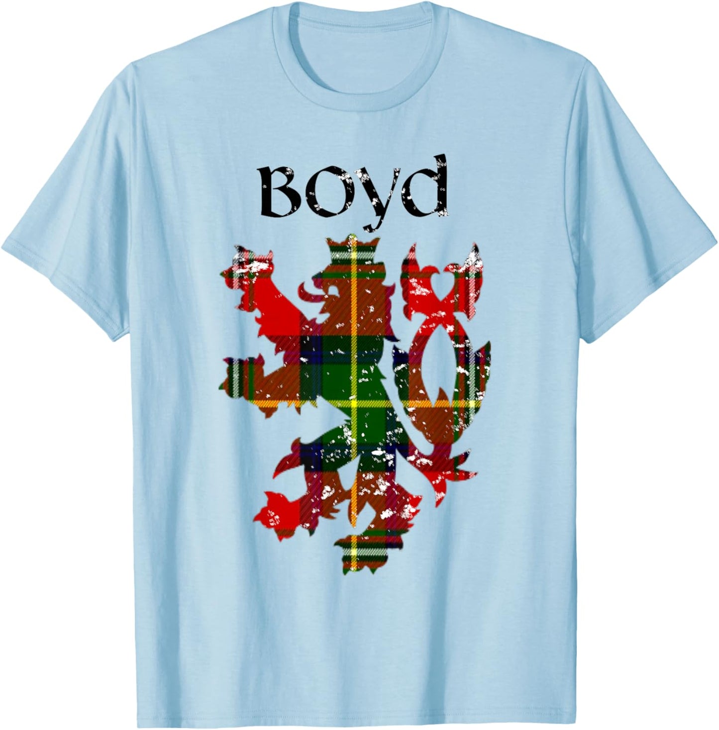 Clan Boyd Tartan Scottish Family Name Scotland Pride T-Shirt - T-Shirt | Light Blue