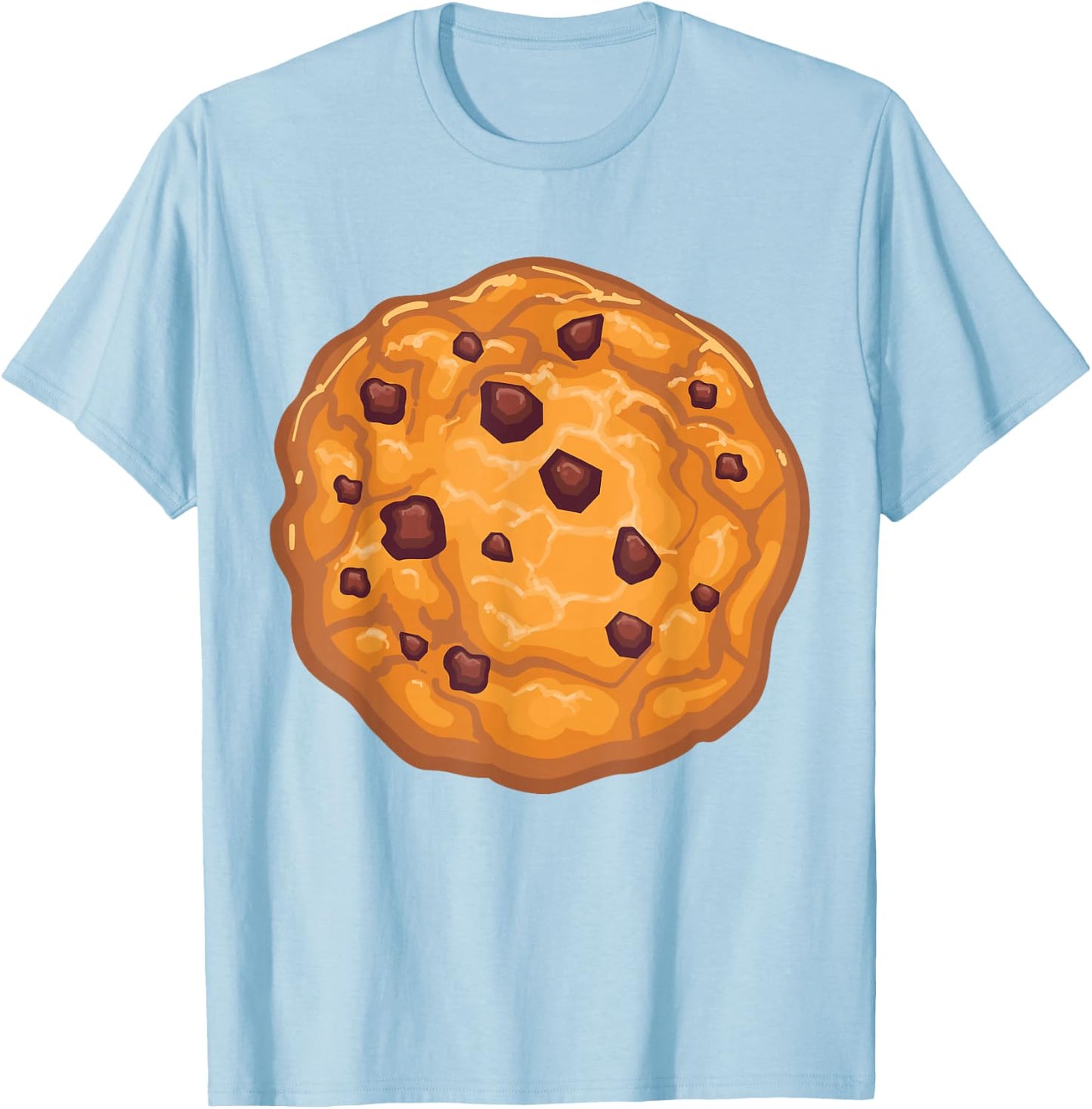 Cookie Shirt Adult Kids Chocolate Chip Cookie Costume T-Shirt - T-Shirt | Light Blue