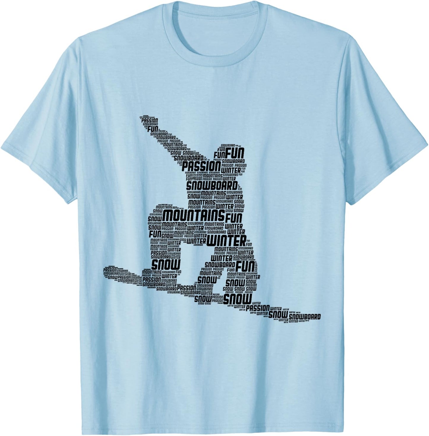 Snowboard Snowboarder Snowboarding T-Shirt - T-Shirt | Light Blue