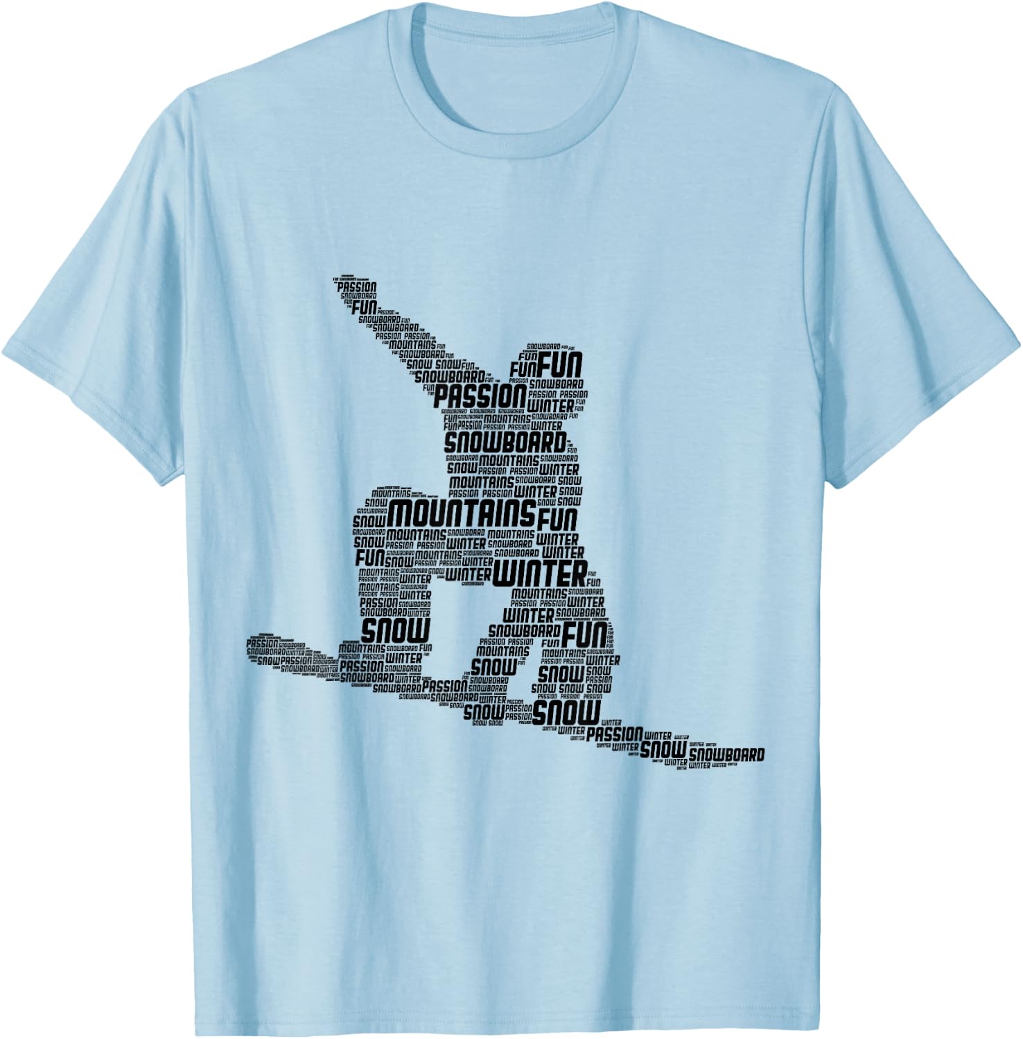 Snowboard Snowboarder Snowboarding T-Shirt - T-Shirt | Light Blue