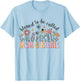 Blessed To Be Called Mom And Nanie Cute Flowers Mothers Day T-Shirt - T-Shirt | Light Blue