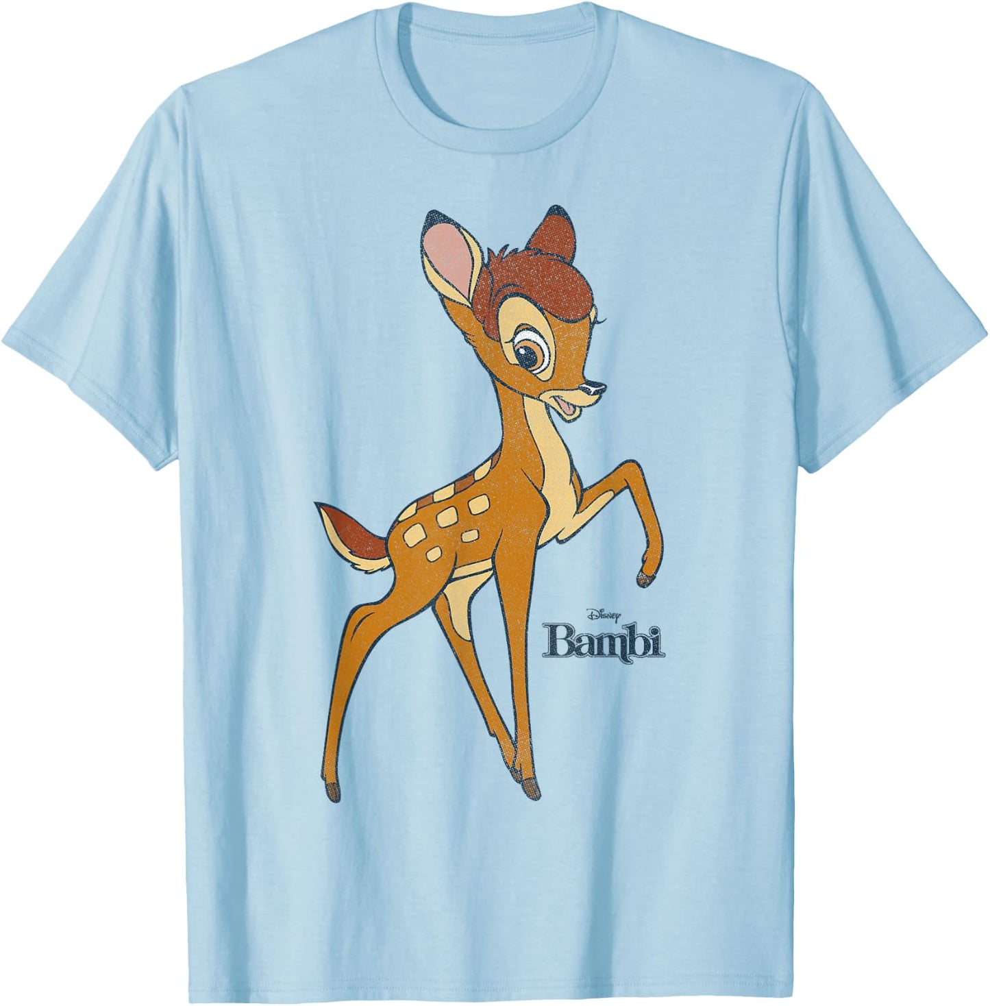 Disney Bambi Simple Portrait Logo T-Shirt - T-Shirt | Light Blue