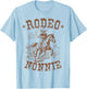 Rodeo Nonnie Western Cowboy Family Matching Mother's Day T-Shirt - T-Shirt | Light Blue