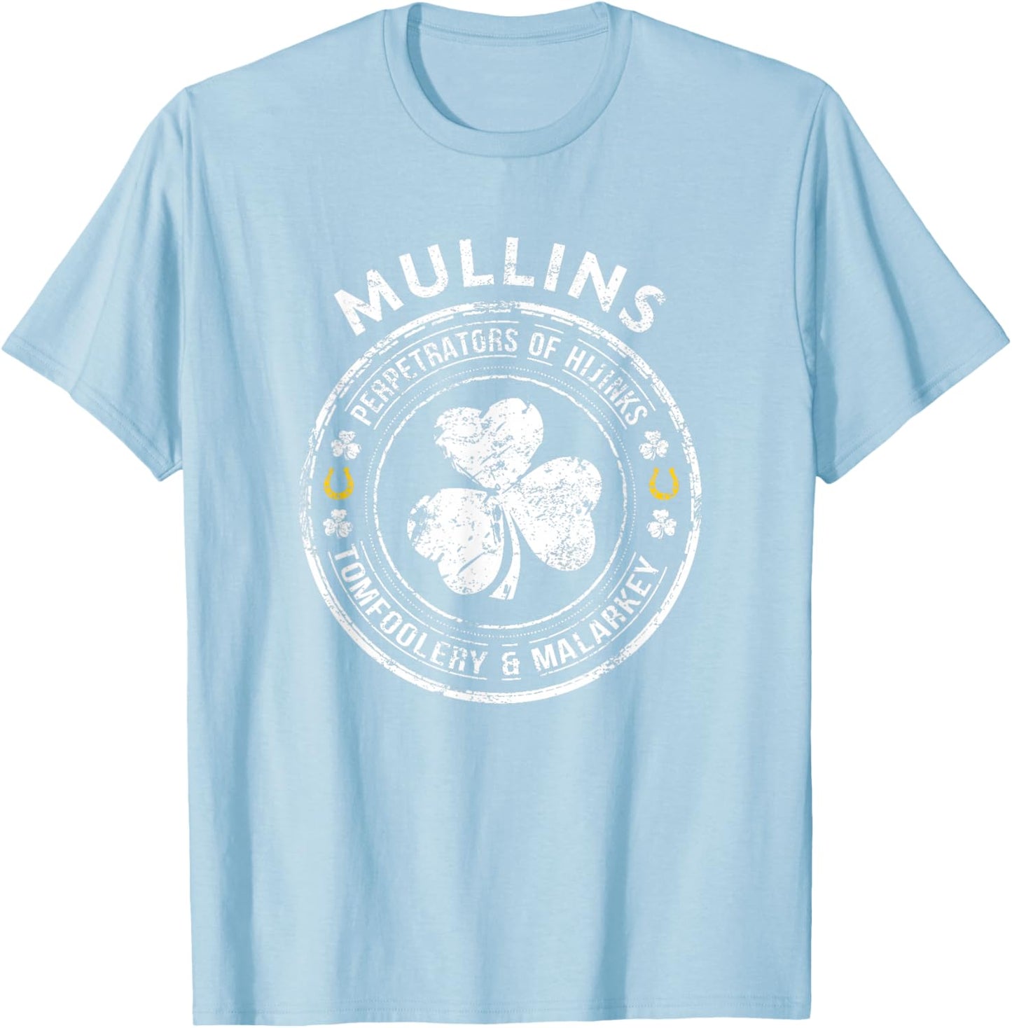 Mullins Irish Family Name T-Shirt - T-Shirt | Light Blue