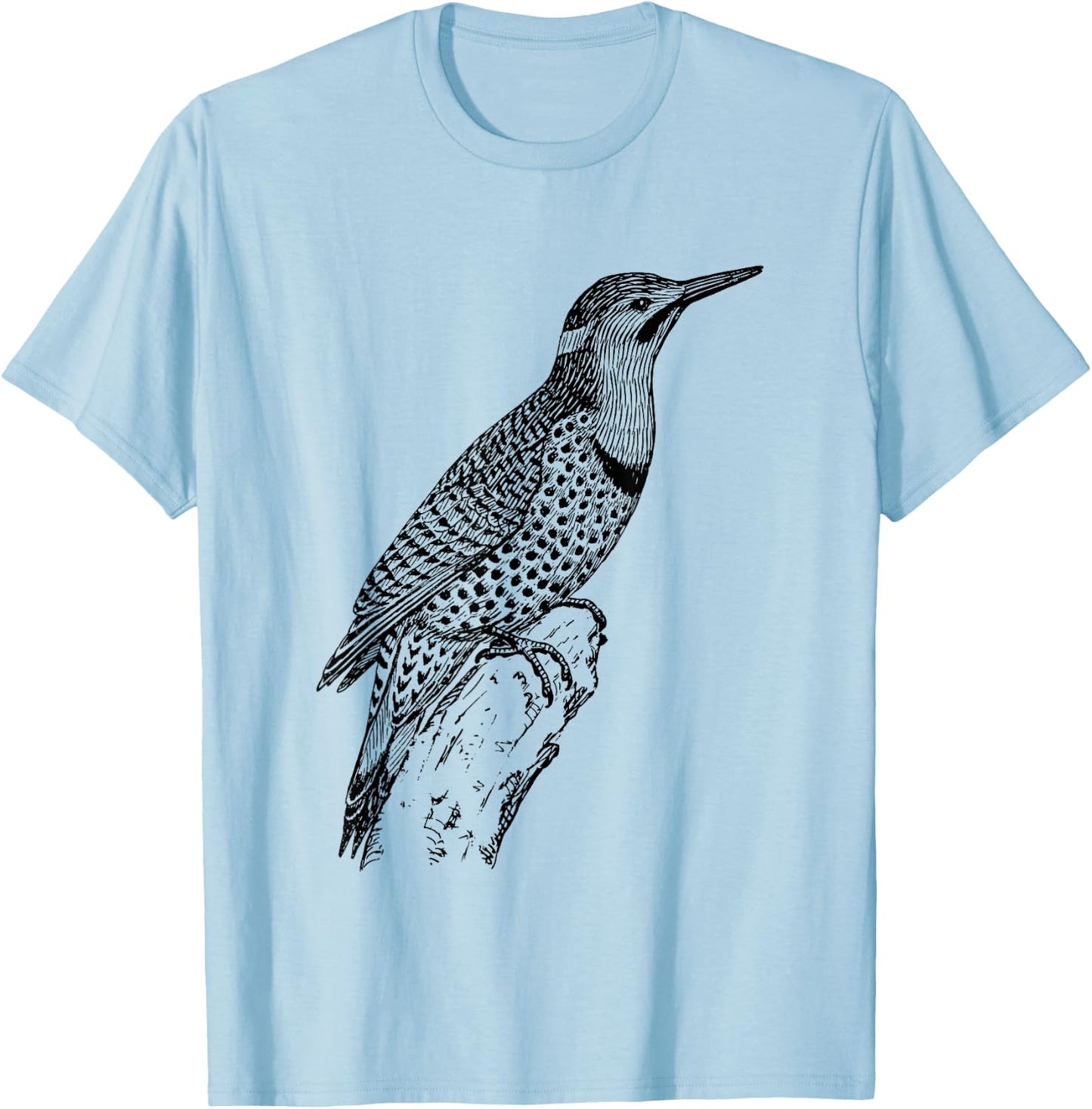 Northern Flicker Bird T-Shirt - T-Shirt | Light Blue