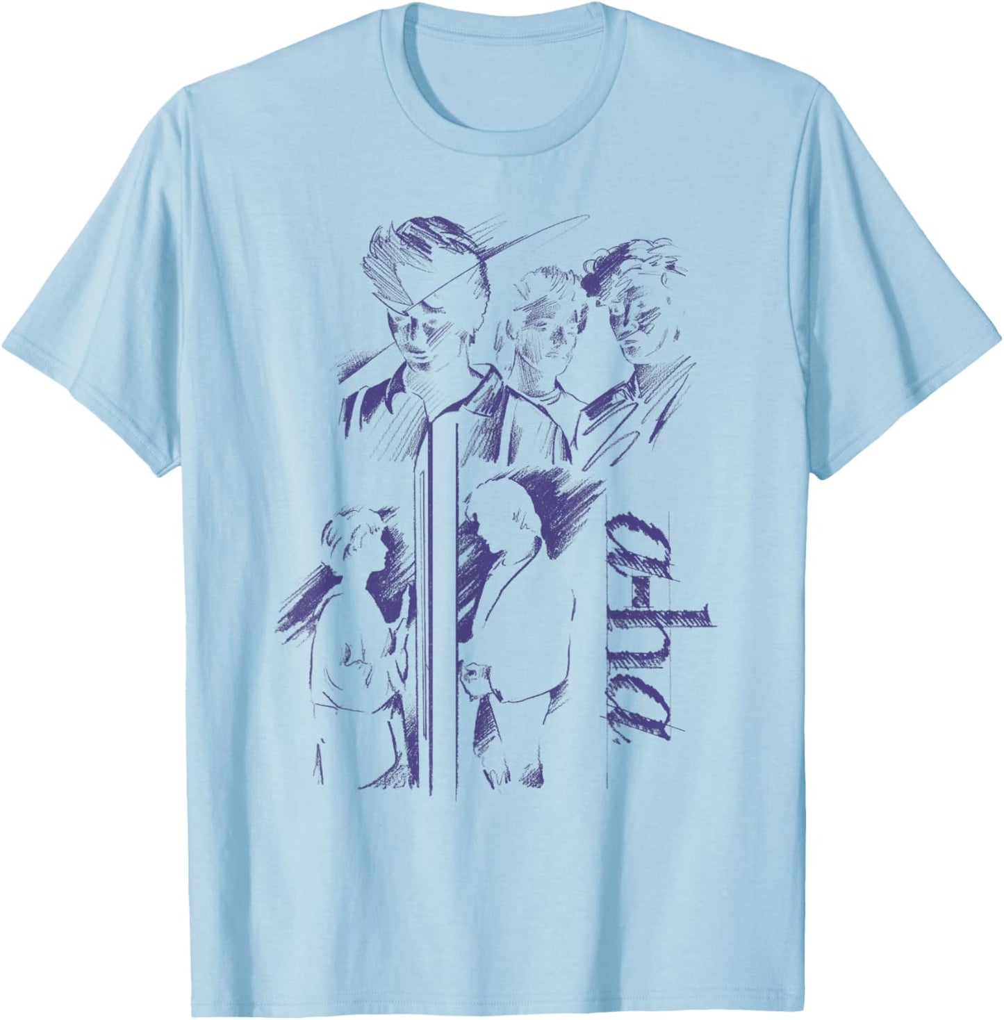 A-Ha Take On Me Collage T-Shirt - T-Shirt | Light Blue