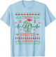 Medical Surgical Telemetry Christmas Nurse Tele Tech EKG T-Shirt - T-Shirt | Light Blue