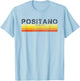 Vintage Retro 70s 80s Positano Italy T-Shirt - T-Shirt | Light Blue