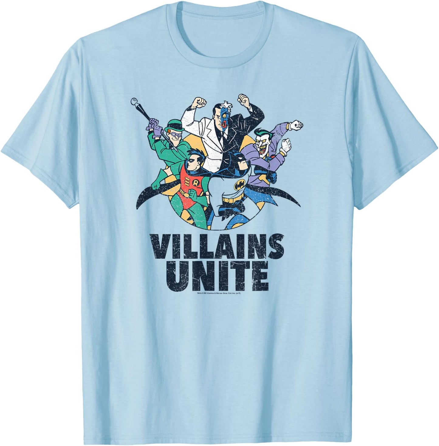 Batman: The Animated Series Unite T-Shirt - T-Shirt | Light Blue