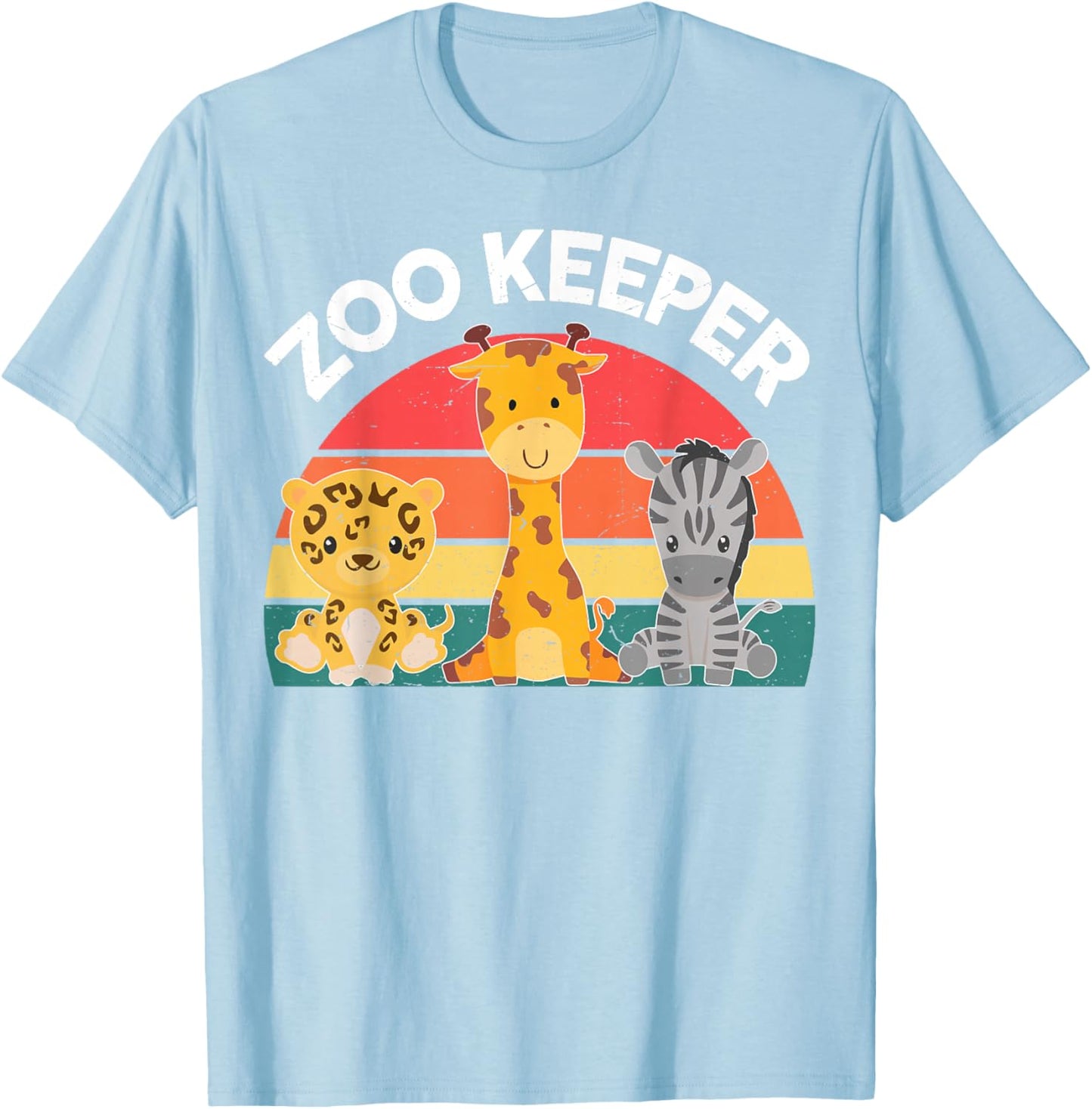 Zoo Crew-Shirt Toddler Boys Girl Kids Women Zoo Keeper Adult T-Shirt - T-Shirt | Light Blue