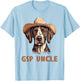 Cute GSP Uncle Dog Lover Gift German Shorthaired Pointer T-Shirt - T-Shirt | Light Blue