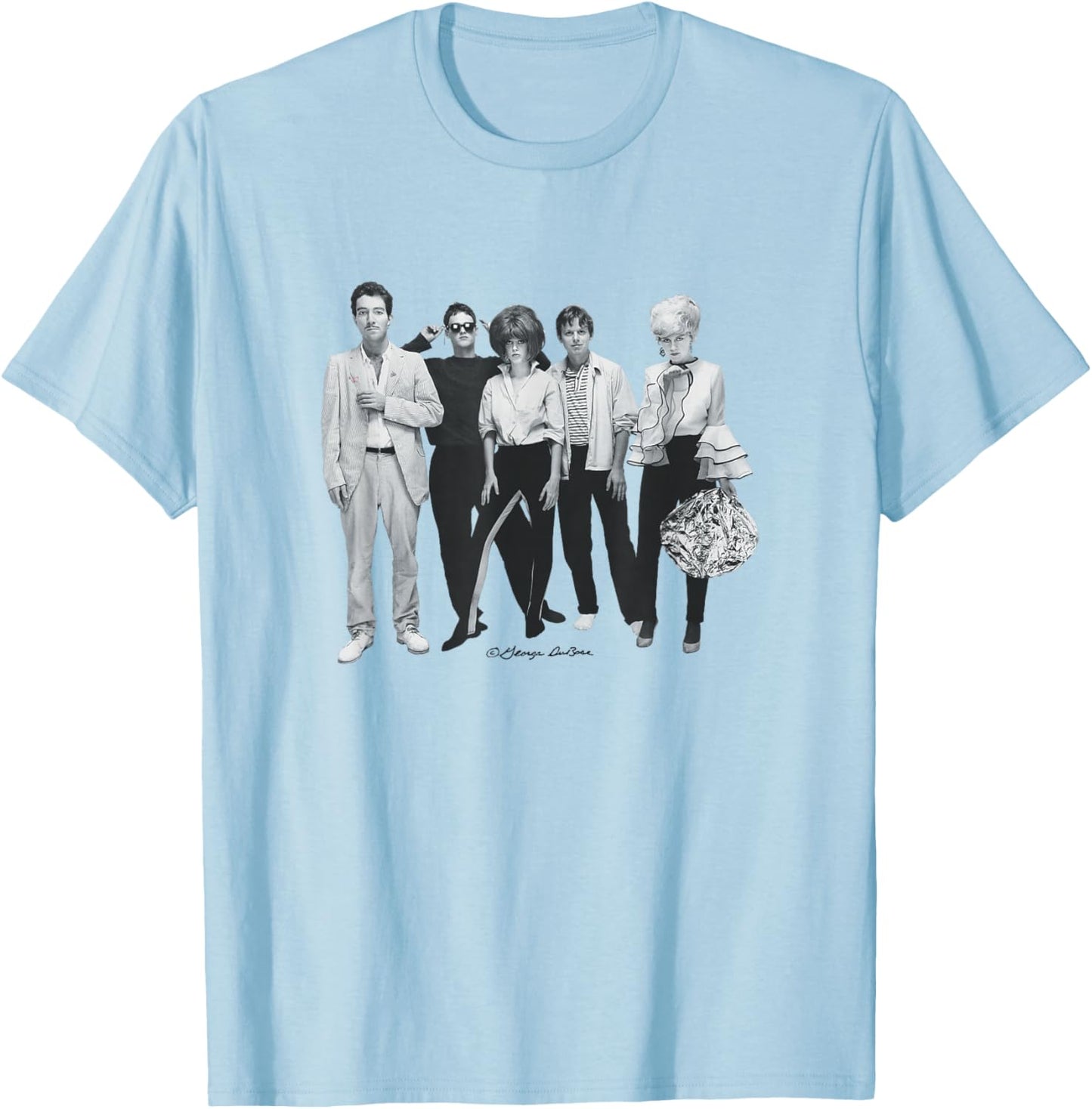 The B-52's Band Shot for Poster by George DuBose T-Shirt - T-Shirt | Light Blue
