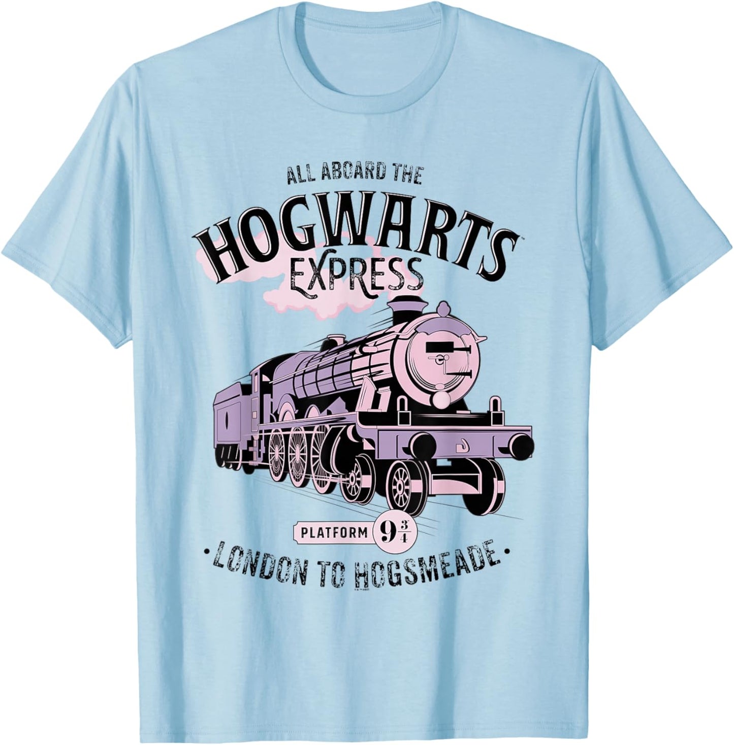 Harry Potter All Aboard the Hogwarts Express T-Shirt - T-Shirt | Light Blue