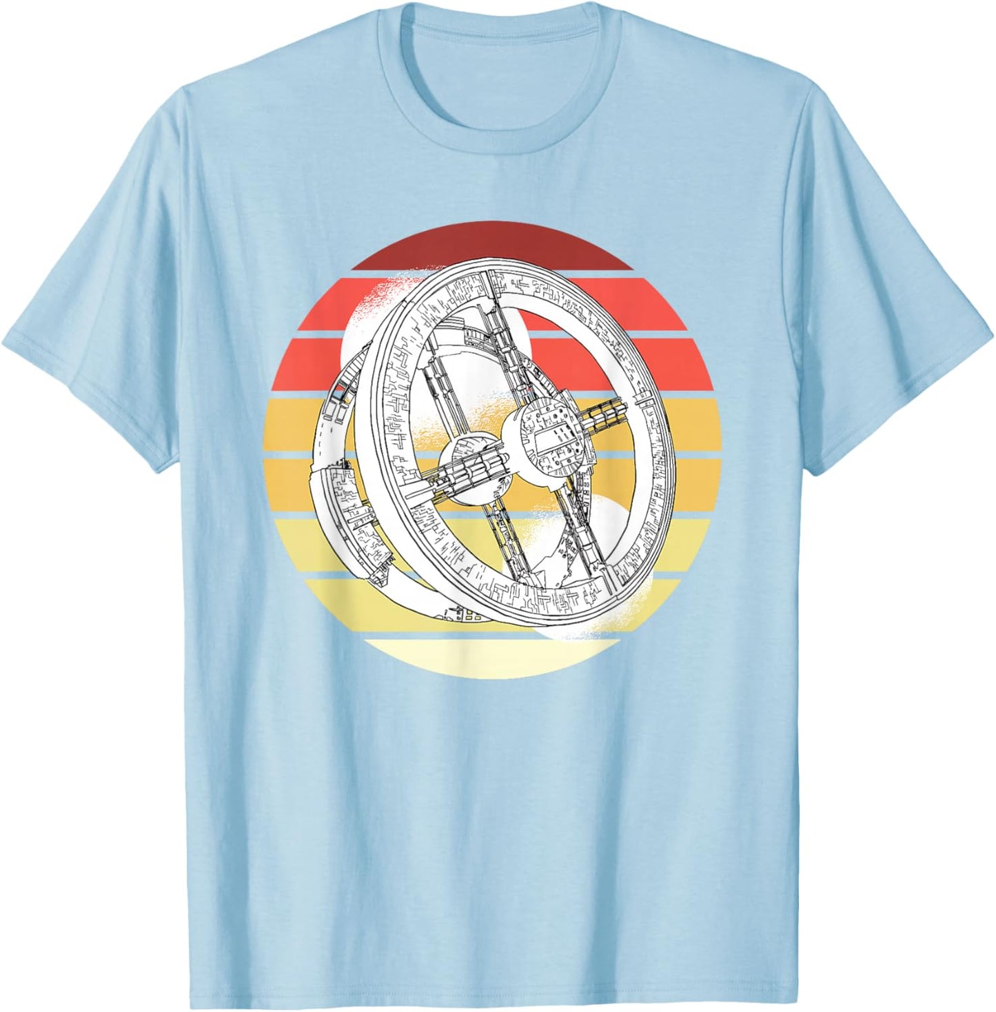 International Space Station aerospace engineer T-Shirt - T-Shirt | Light Blue