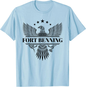 Fort Benning Shirt Columbus Georgia T-Shirt - T-Shirt | Light Blue