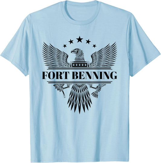 Fort Benning Shirt Columbus Georgia T-Shirt - T-Shirt | Light Blue