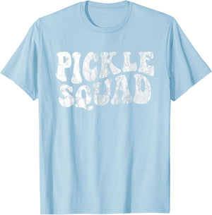 Pickle Squad Pickle Cucumber Vegan Design Men Kids T-Shirt - T-Shirt | Light Blue