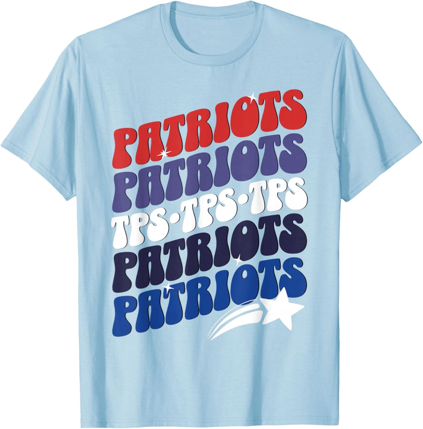 Temecula Preparatory School TPS Patriots Spirit Day T-Shirt - T-Shirt | Light Blue