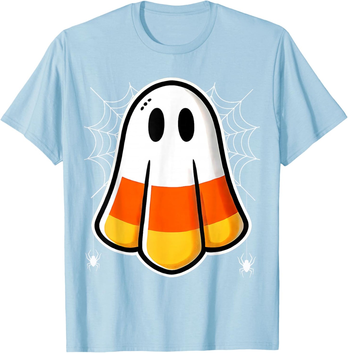 Funny Candy Corn Ghost Halloween Costume KIds Boys Girls T-Shirt - T-Shirt | Light Blue
