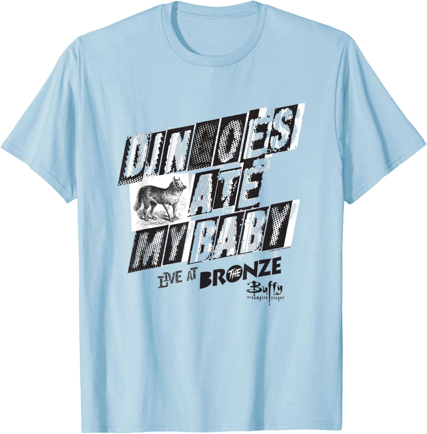 Buffy The Vampire Slayer Dingoes Ate My Baby Vintage T-Shirt - T-Shirt | Light Blue