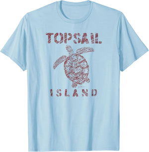 JCombs: Topsail Island, NC, Sea Turtle T-Shirt - T-Shirt | Light Blue
