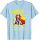Superdog Cavalier King Charles Spaniel Dog T-Shirt - T-Shirt | Light Blue