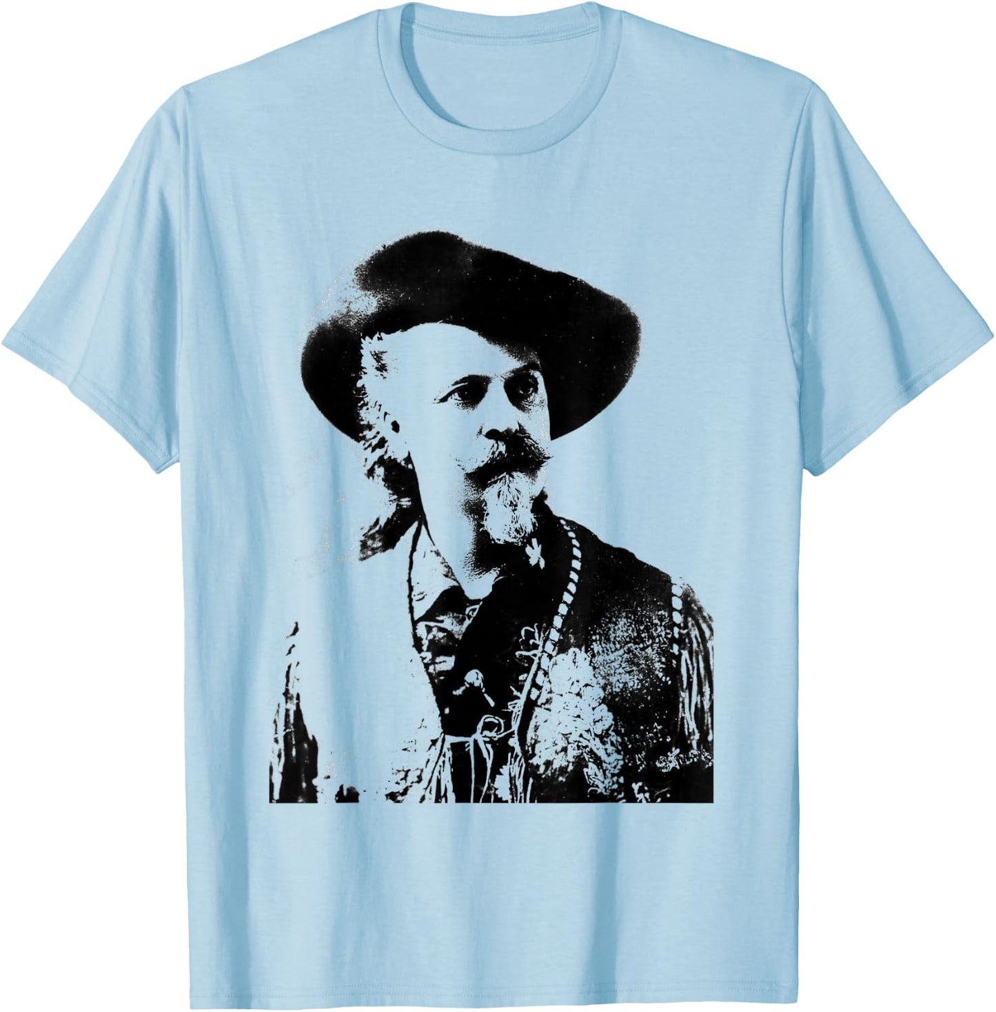 Buffalo Bill Cody Wild West T-Shirt - T-Shirt | Light Blue