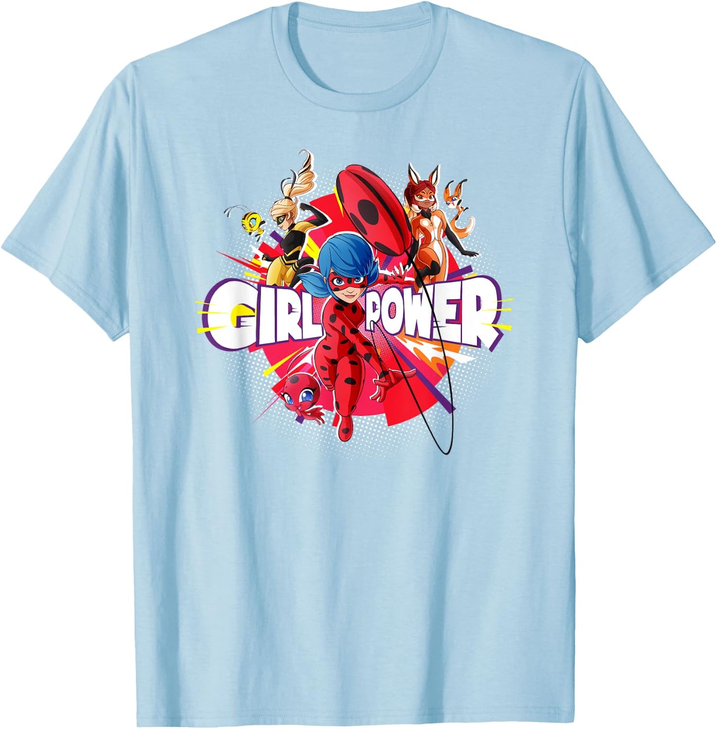Miraculous Collection Ladybug Rena Rouge Queen Bee Power T-Shirt - T-Shirt | Light Blue