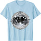 Disco Ball Vintage Retro House discoball Cool Party T-Shirt - T-Shirt | Light Blue