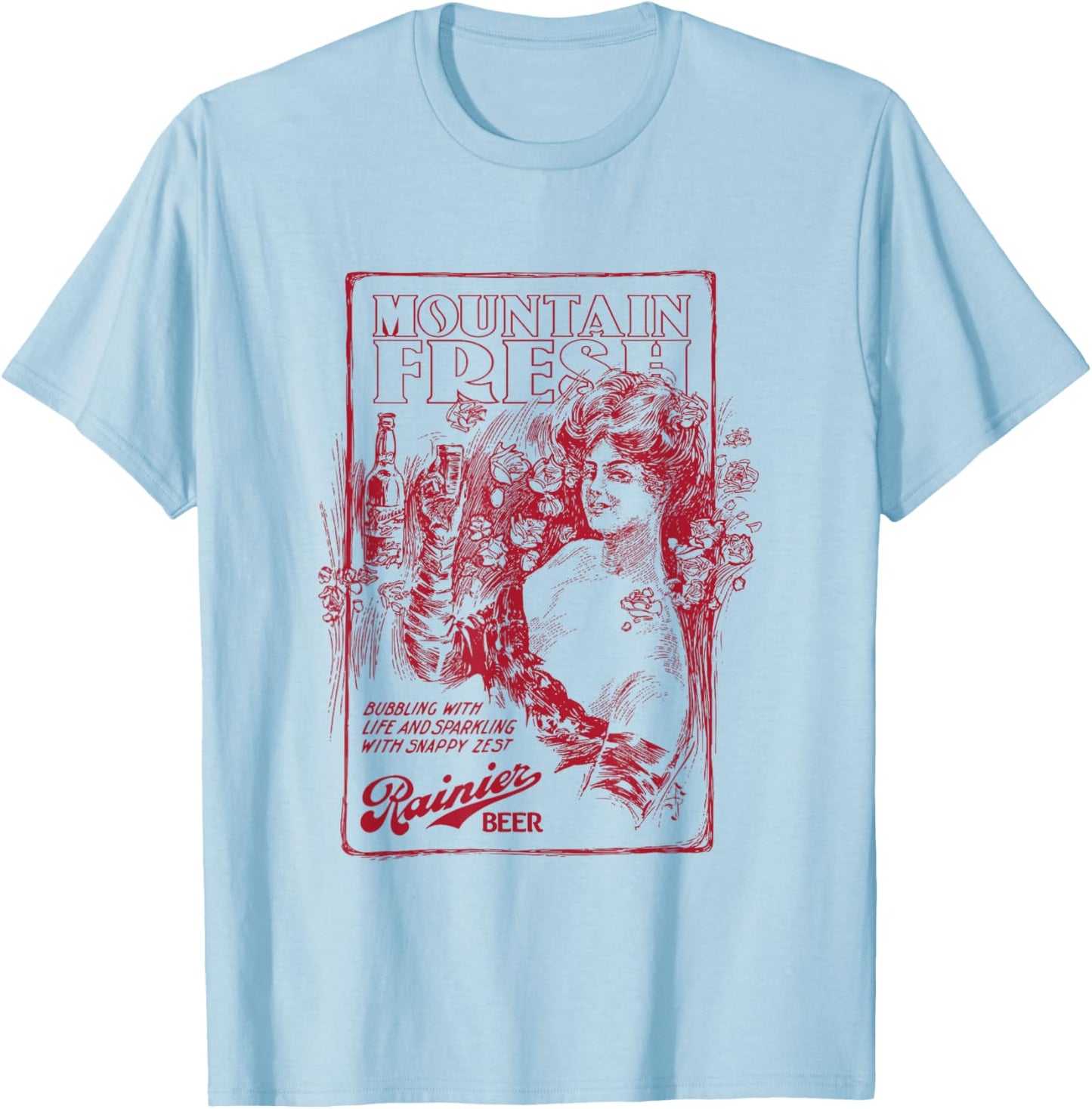 Rainier Style - Mountain Fresh T-Shirt - T-Shirt | Light Blue
