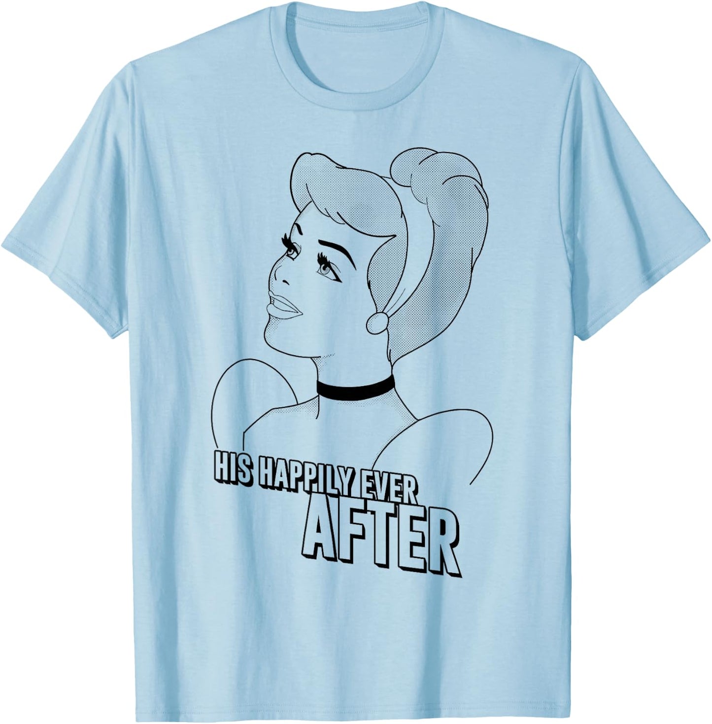 Disney Cinderella His Happily Ever After Graphic T-Shirt - T-Shirt | Light Blue
