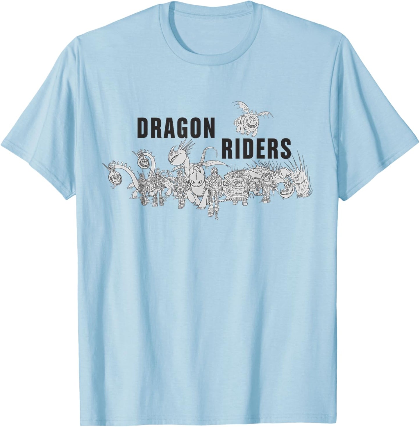 How to Train Your Dragon 3 Dragon Riders T-Shirt - T-Shirt | Light Blue