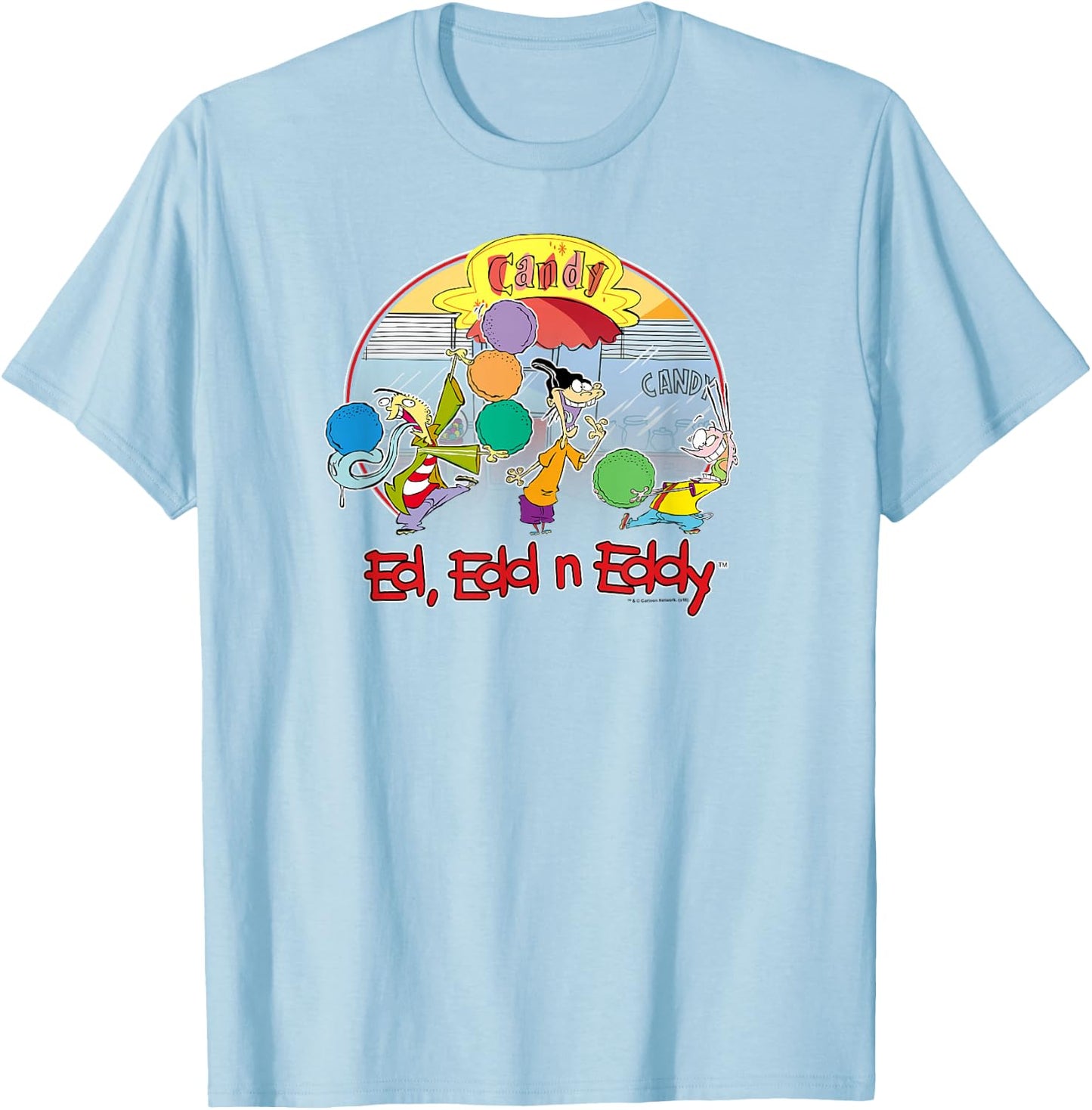 Ed, Edd n Eddy Candy Jawbreakers T-Shirt - T-Shirt | Light Blue