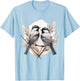 Black capped Chickadee Geometric Patten Art,Cute Bird Lover T-Shirt - T-Shirt | Light Blue