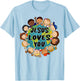 Christian Faith Jesus Loves You Boys Women Kids Girls T-Shirt - T-Shirt | Light Blue