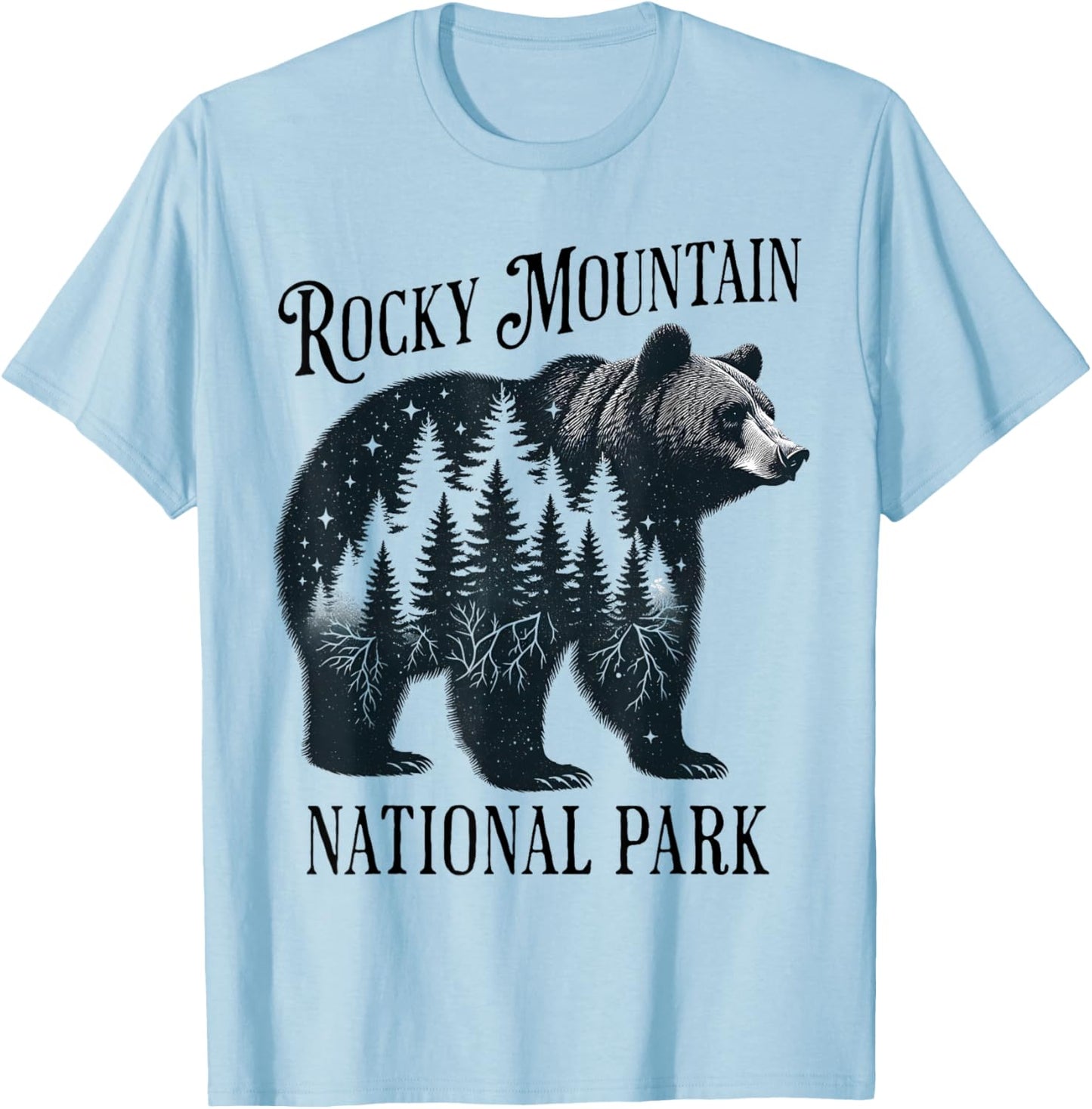 Rocky Mountain National Park T-Shirt - T-Shirt | Light Blue